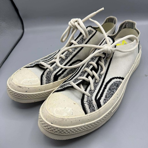 Converse Chuck Taylor 70 Sneaker Shoes‎ Men 10.5 White Black Knit Egret 171487C